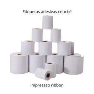Etiqueta Adesiva em Papel Couchê Branco